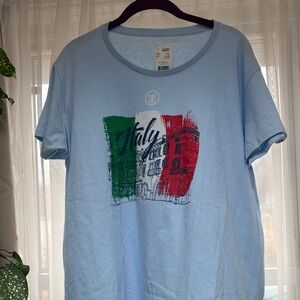 Light Blue Italy Graphic Tee